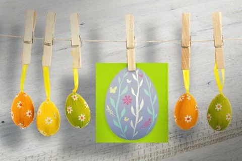 Composite image of easter egg Stock Illustration