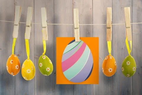 Composite image of easter egg Stock Illustration