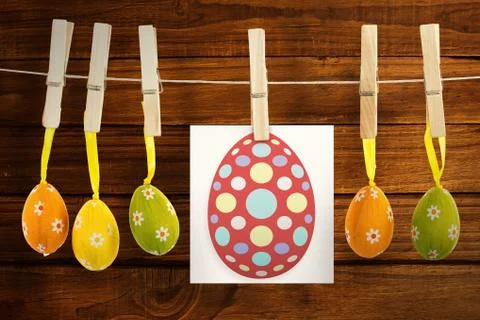 Composite image of easter egg Stock Illustration