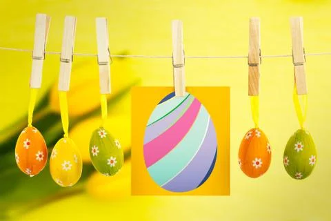 Composite image of easter egg Stock Illustration
