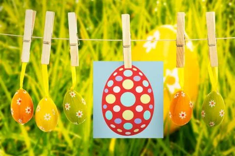 Composite image of easter egg Stock Illustration