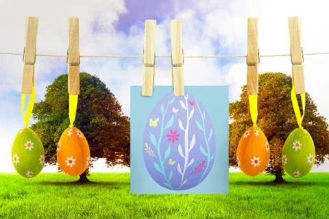 Composite image of easter egg Stock Illustration