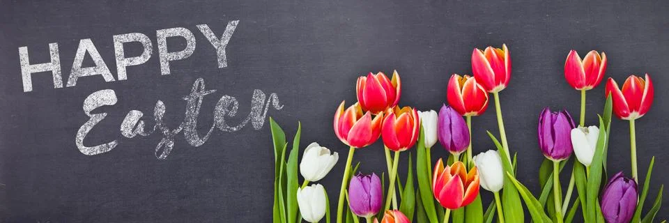 Composite image of easter greeting Stock-Fotos