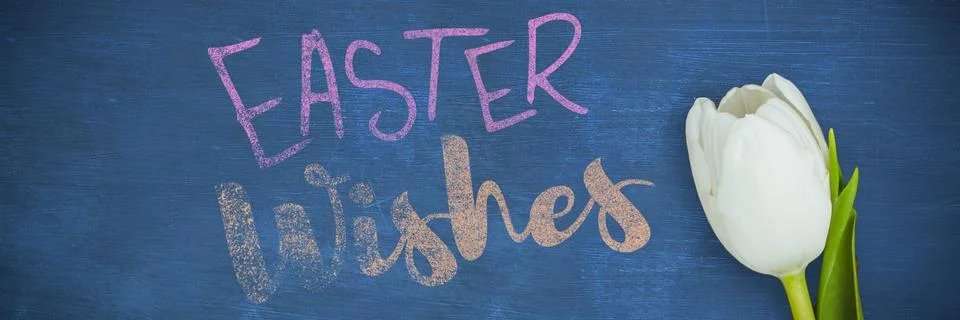 Composite image of easter greeting 스톡 사진
