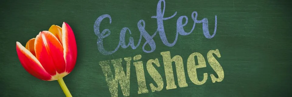 Composite image of easter greeting 스톡 사진