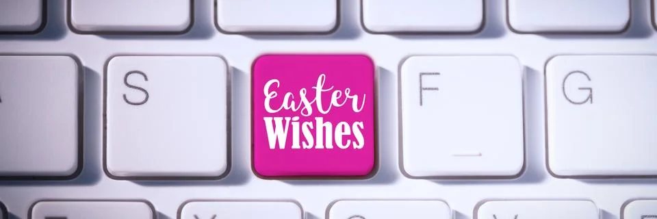 Composite image of easter greeting Stock-Fotos