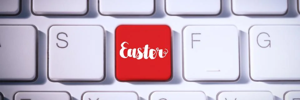 Composite image of easter greeting Stock-Fotos