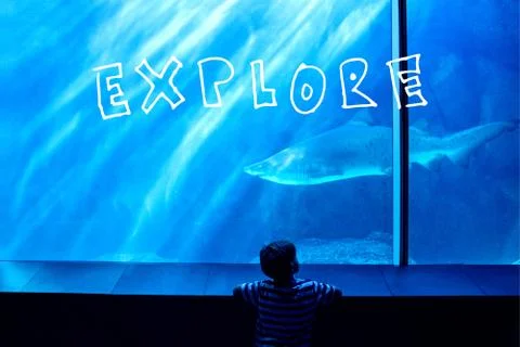 Composite image of explore Stock Illustration