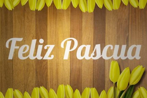Composite image of feliz pasqua Stock Illustration
