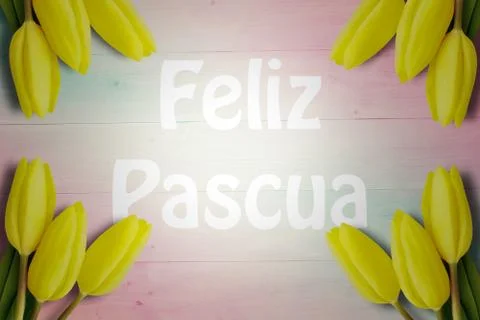 Composite image of feliz pasqua Stock Illustration