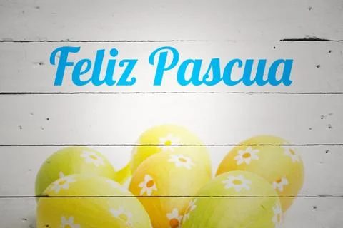 Composite image of feliz pasqua Stock Illustration