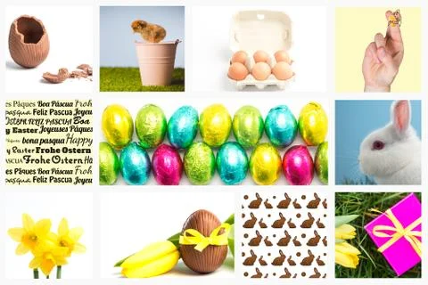 Composite image of fingers as easter bunny Stock Illustration