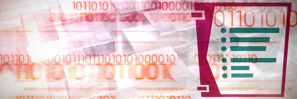 Composite image of folder Stock Illustration