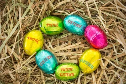 Composite image of frohe ostern Stock Illustration