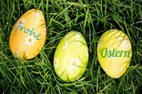 Composite image of frohe ostern Stock Illustration