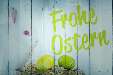 Composite image of frohe ostern Stock Illustration