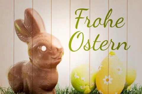 Composite image of frohe ostern Stock Illustration