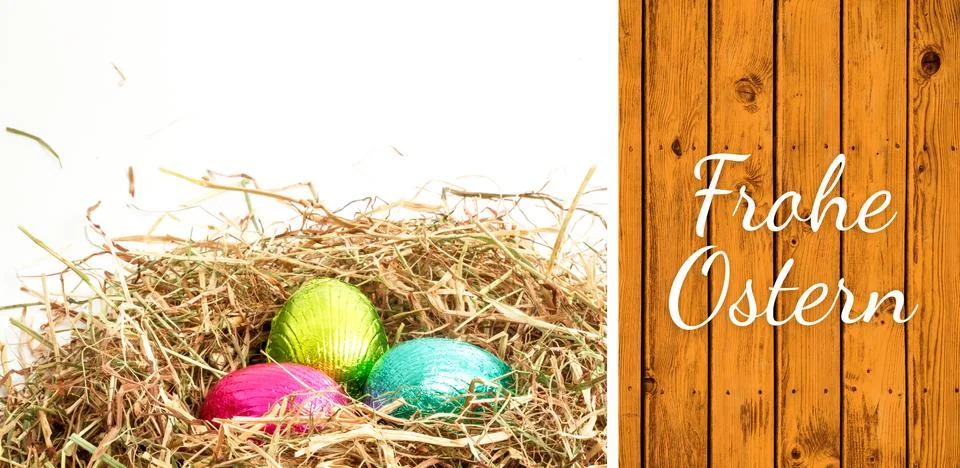 Composite image of frohe ostern Stock Illustration