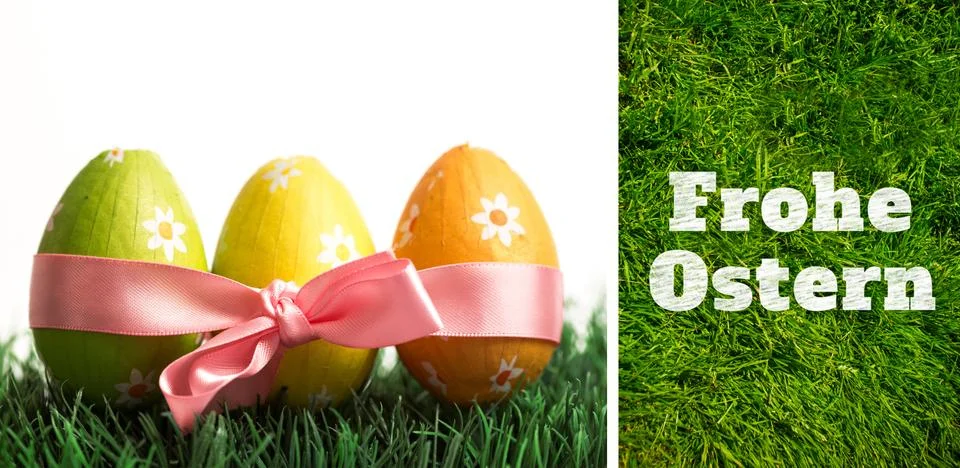 Composite image of frohe ostern Stock Illustration