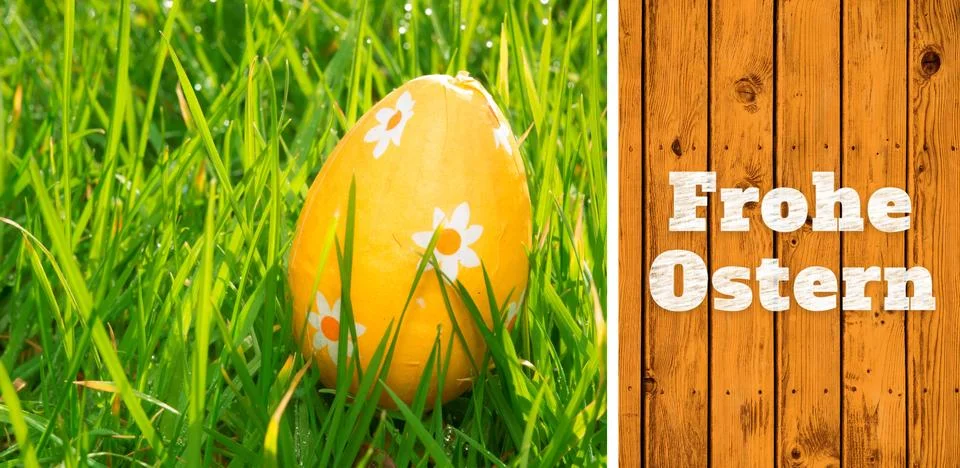 Composite image of frohe ostern Stock Illustration