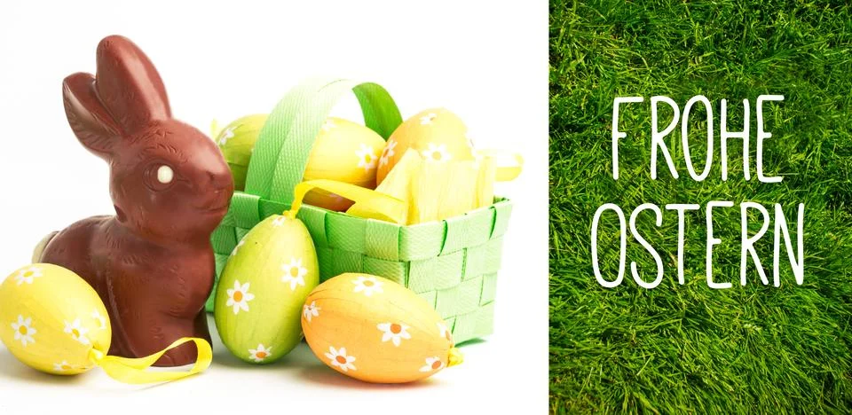 Composite image of frohe ostern Stock Illustration