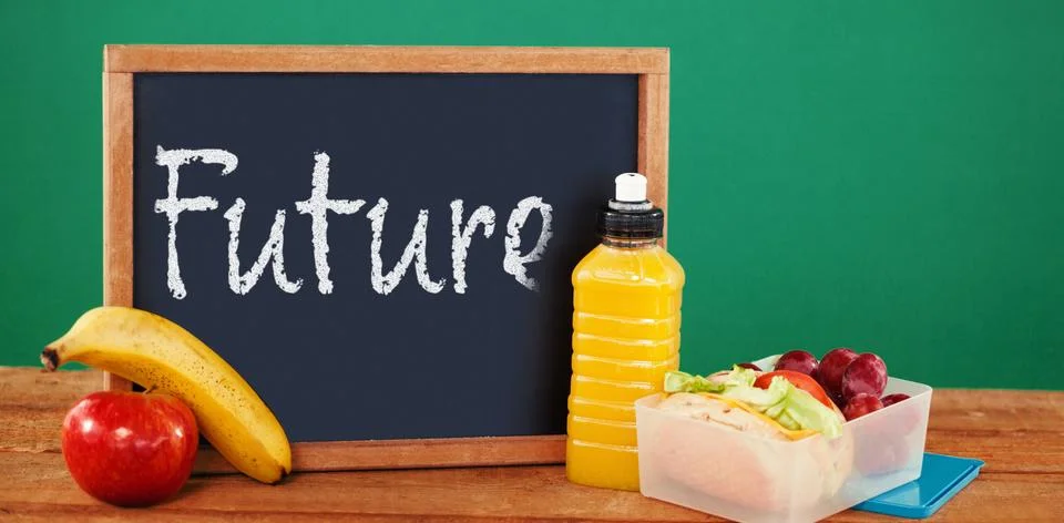 Composite image of future text against white background Stock Photos