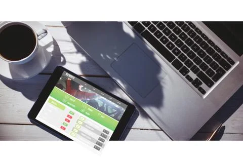 Composite image of gambling app screen Photos