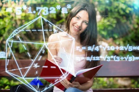 Composite image of geometry problem Stock Photos