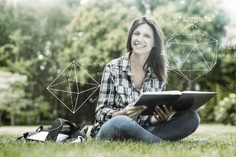 Composite image of geometry problem Stock Photos