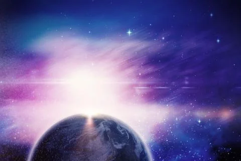 Composite image of globe of earth Stock Illustration