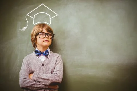 Composite image of graduation hat vector Stock Photos