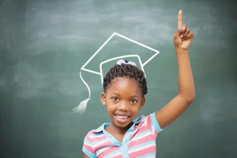 Composite image of graduation hat vector Stock Photos