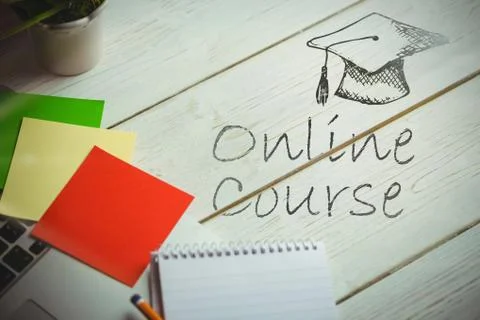 Composite image of graduation hat vector Stock Photos