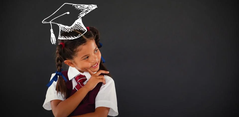 Composite image of graduation hat vector Stock Photos