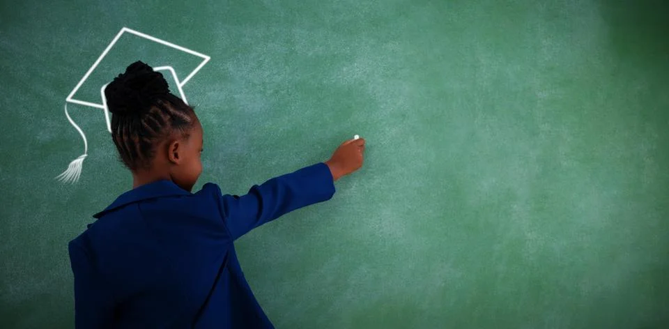 Composite image of graduation hat vector Stock Photos