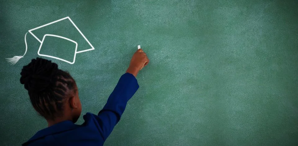 Composite image of graduation hat vector Stock Photos