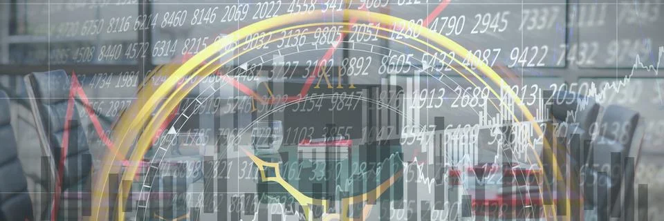 Composite image of graph Illustrazione stock