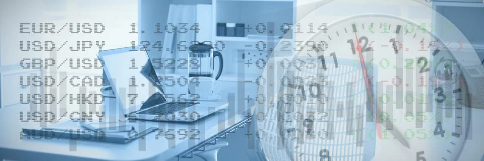 Composite image of graph Stock Illustration