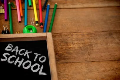 Composite image of graphic image of red back to school text Stock Photos