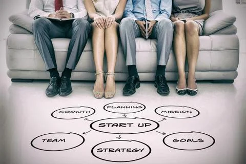 Composite image of graphic image of start up cycle icons Stock Photos