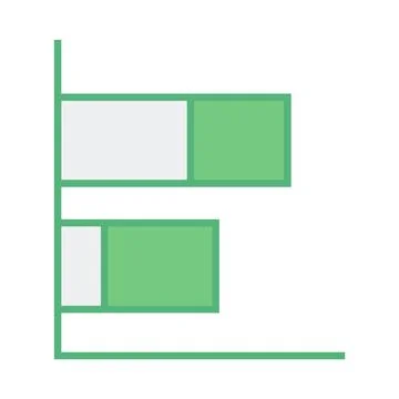 Composite image of green bar graph Stock Photos