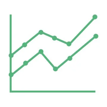 Composite image of green line graph Stock Photos