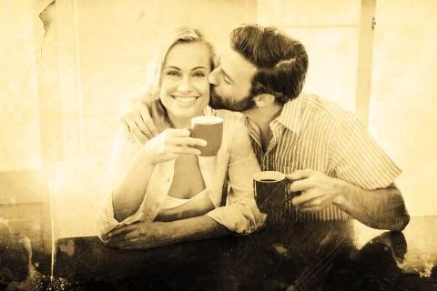 Composite image of grey background 写真素材