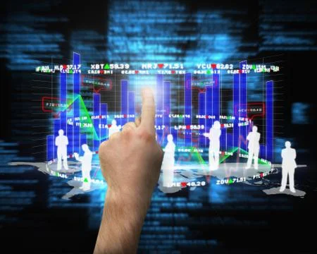 Composite image of hand pointing イラスト素材