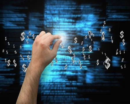 Composite image of hand presenting イラスト素材