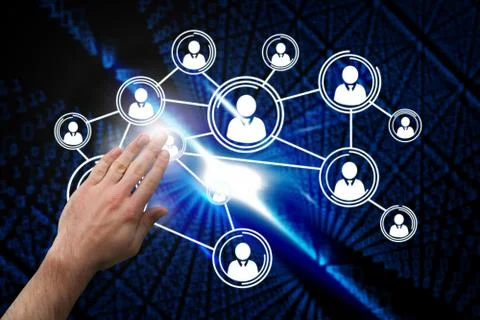 Composite image of hand presenting Illustrazione stock