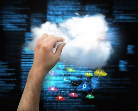 Composite image of hand presenting イラスト素材