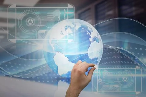 Composite image of hand showing 스톡 일러스트