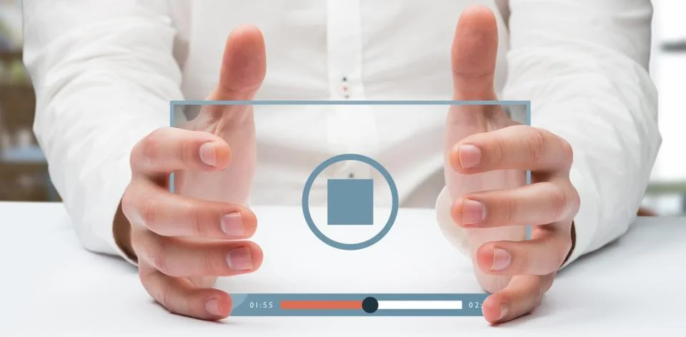 Composite image of hands holding 3d Foto stock