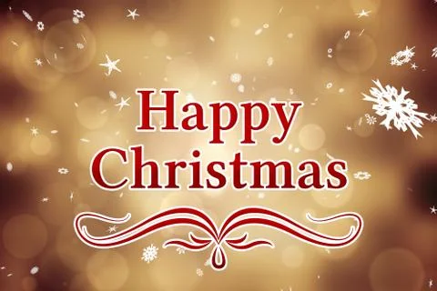 Composite image of happy christmas Illustrazione stock